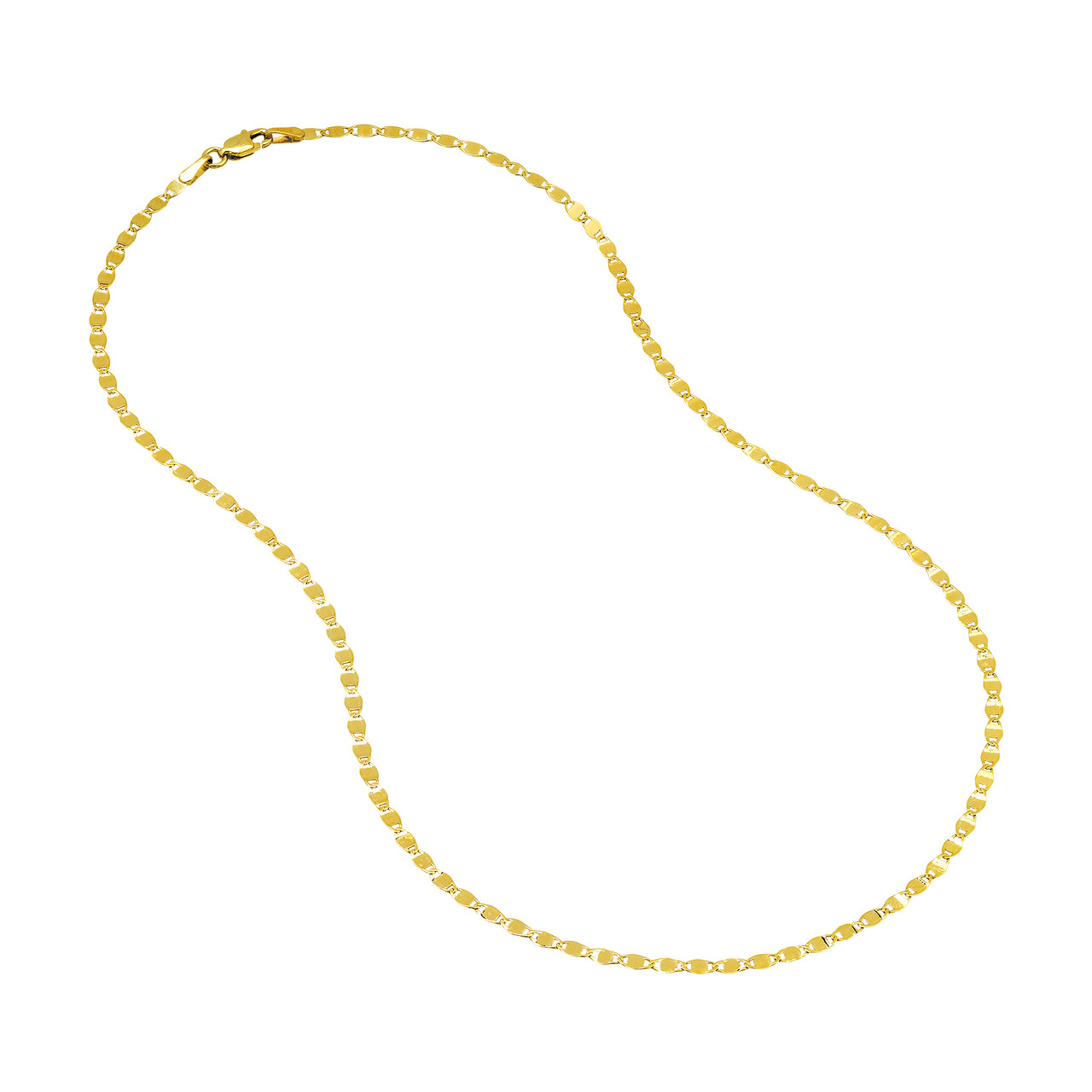 MJ Christensen 14K Yellow Gold Diamond Cut Valentino Chain (2.70mm, 20")