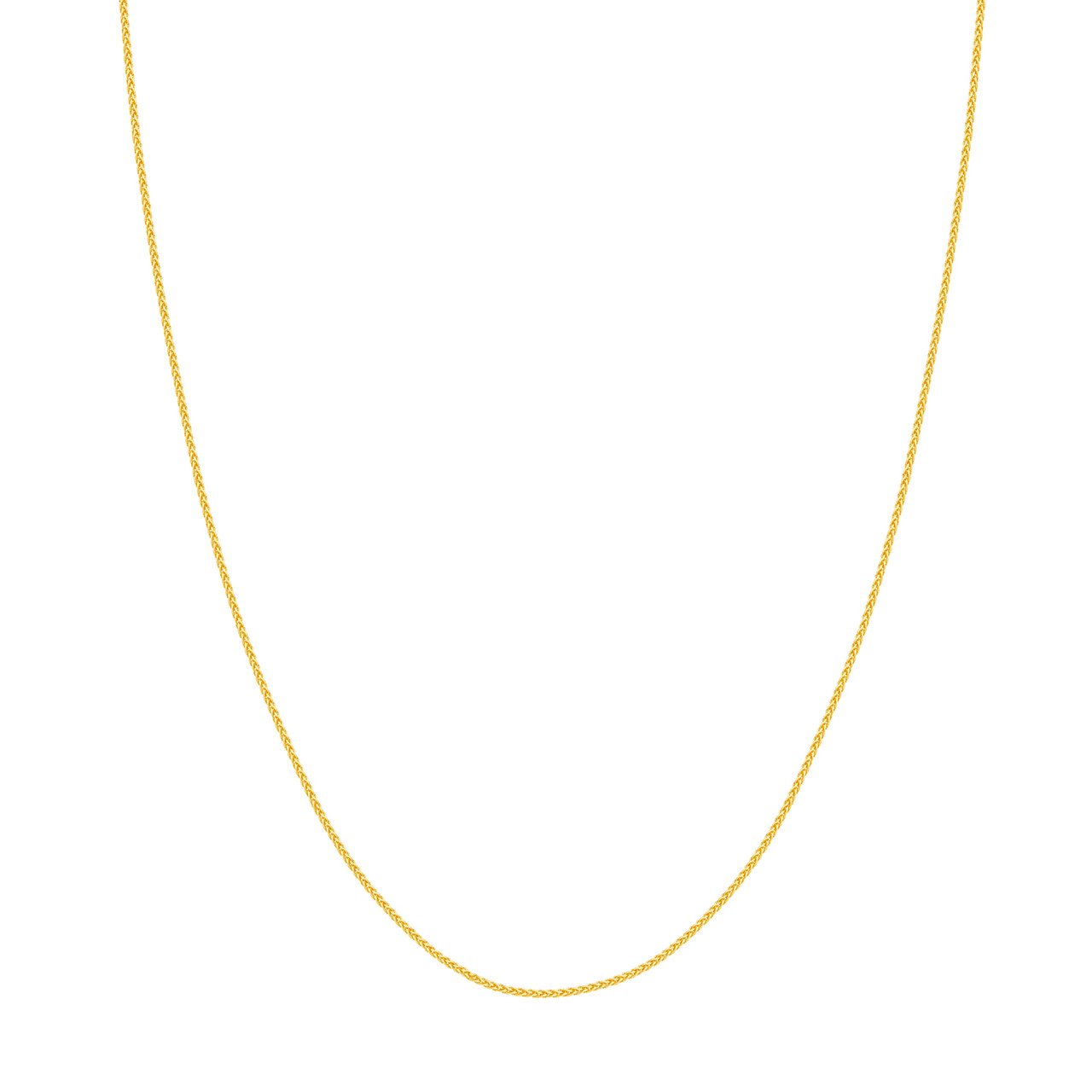 MJ Christensen 14K Yellow Gold Round Wheat Chain (1.05mm, 20")