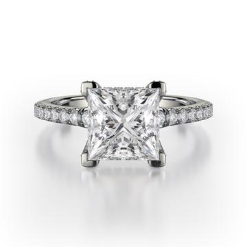 18KW .45CTW DIA SEMI - 1.5CT PRN CZ CTR