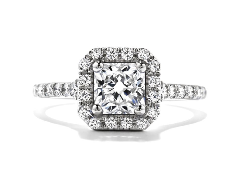 18KW .76CT DRM G/VS2 .46CTW TRANSCEND HALO RING