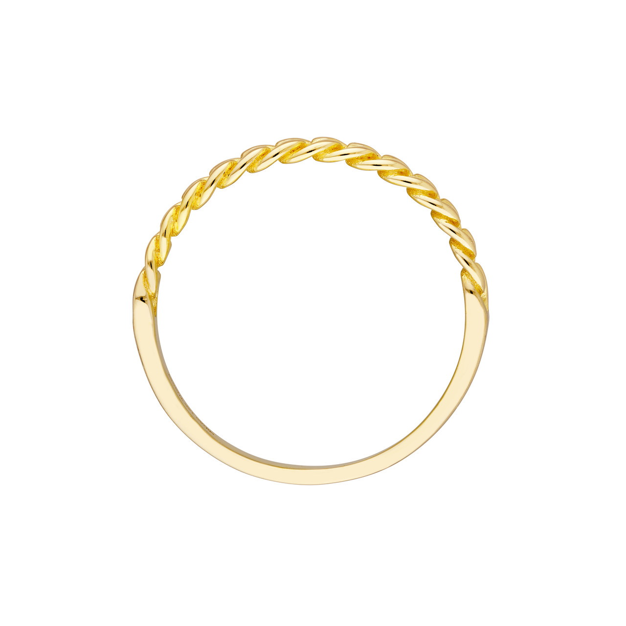 14KY 1/2 CURB CHAIN LINK RING SZ 6