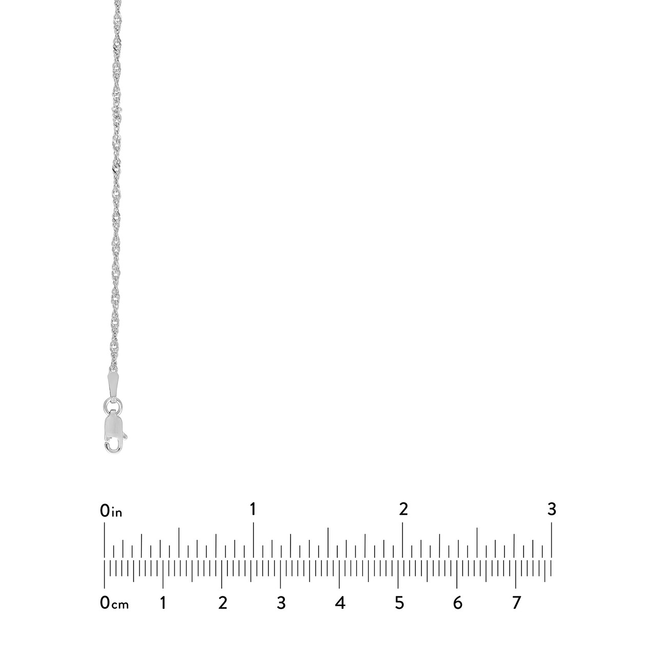 SS 1.70MM SINGAPORE CHAIN 18"