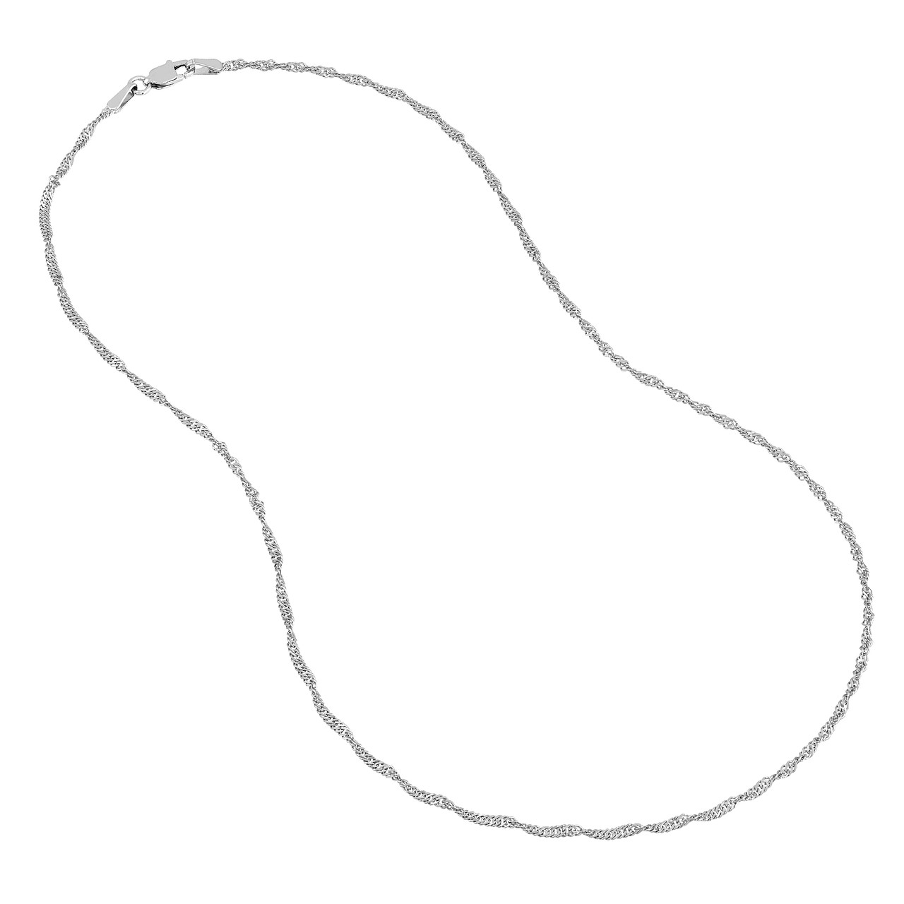 SS 1.70MM SINGAPORE CHAIN 18"