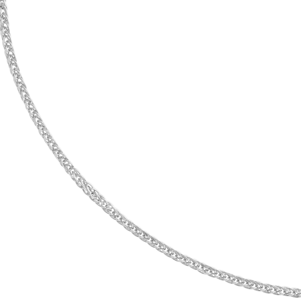 SS SQUARE WHEAT CHAIN 18"