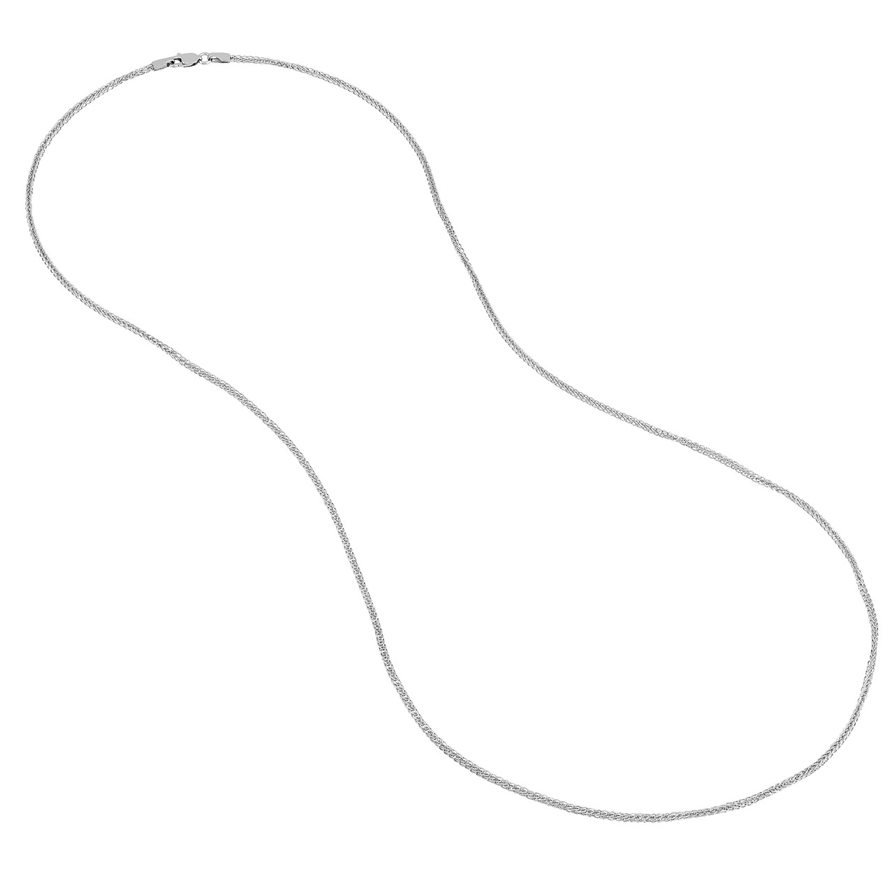 SS SQUARE WHEAT CHAIN 18"