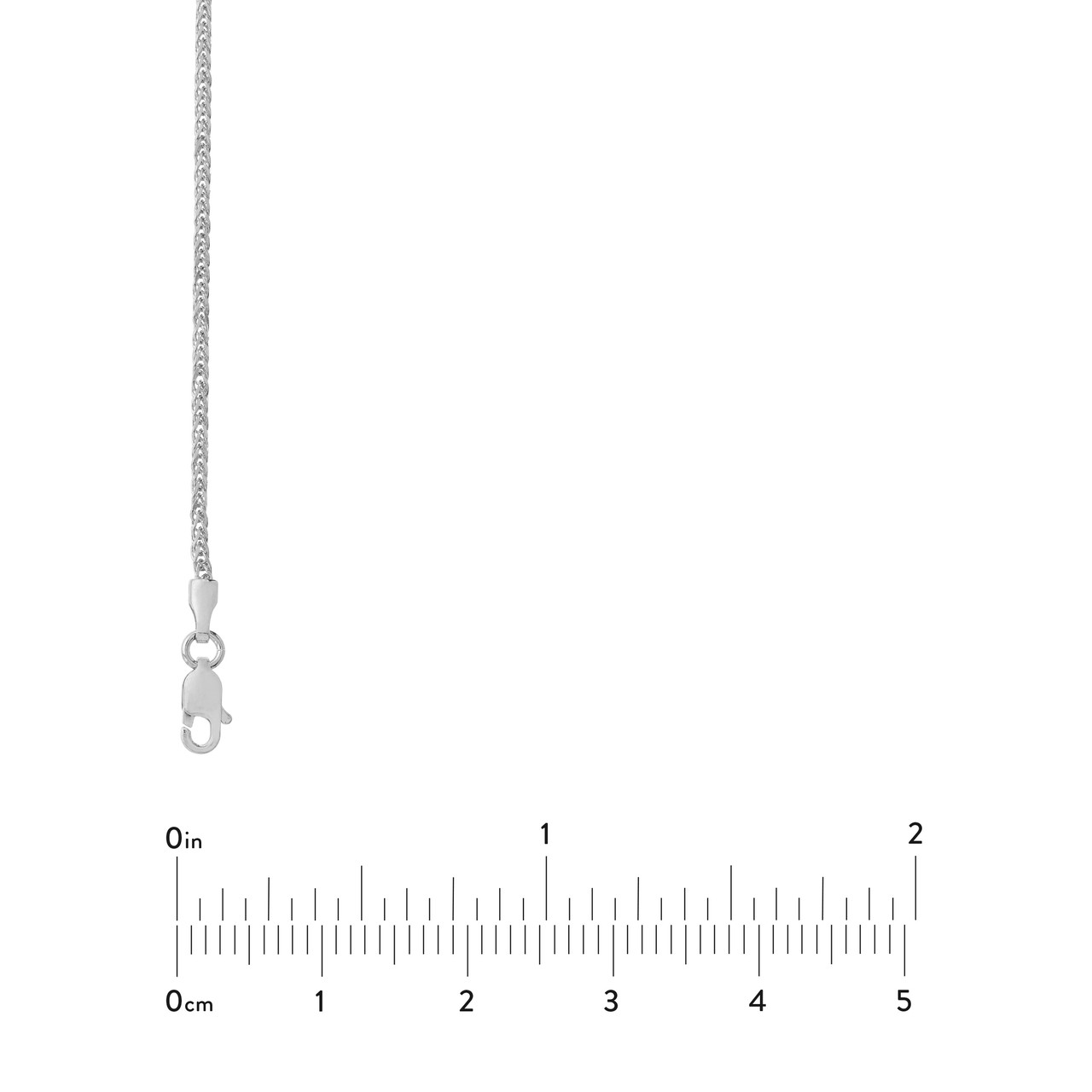 SS SQUARE WHEAT CHAIN 18"