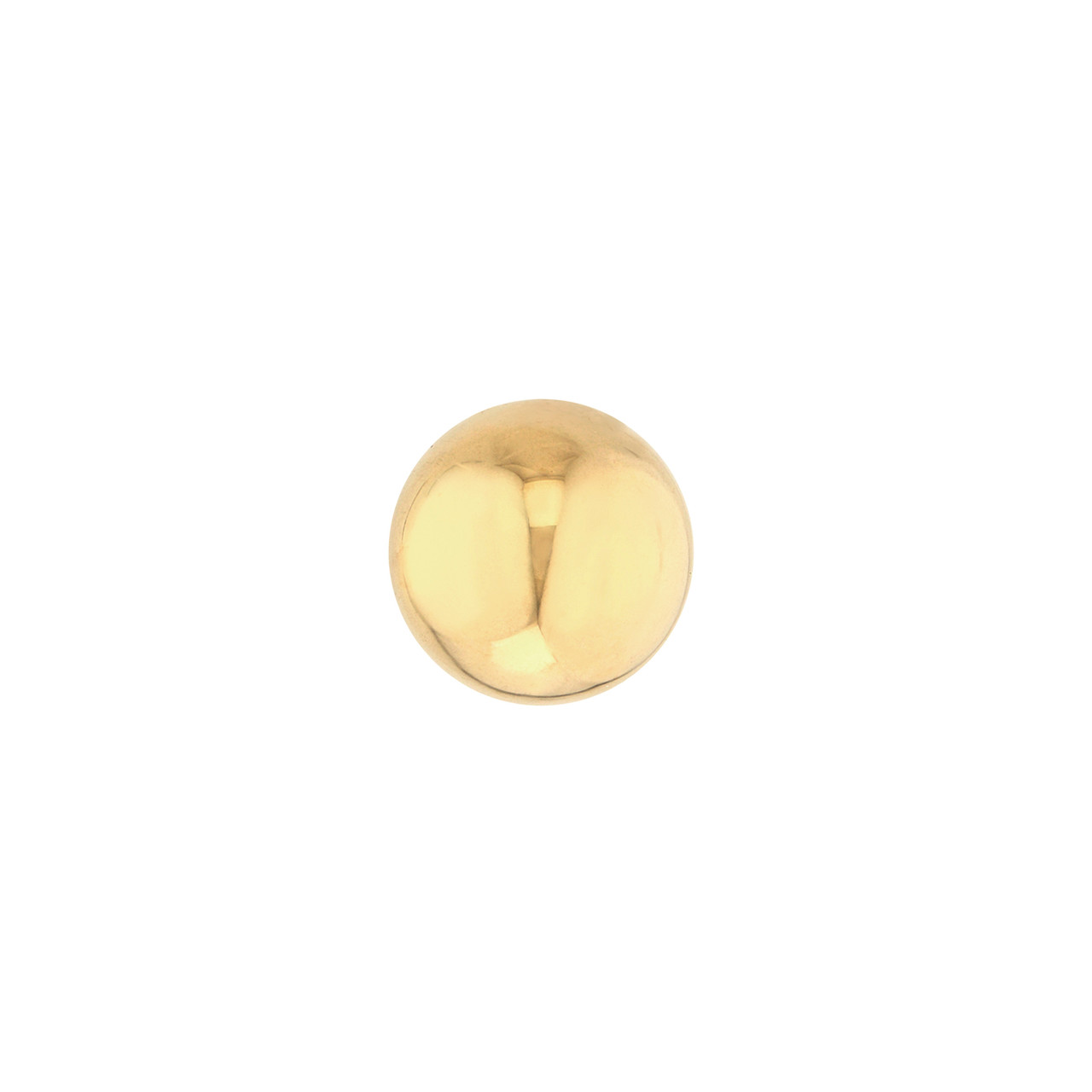 14KY 3MM POLISH BALL STUD EARR