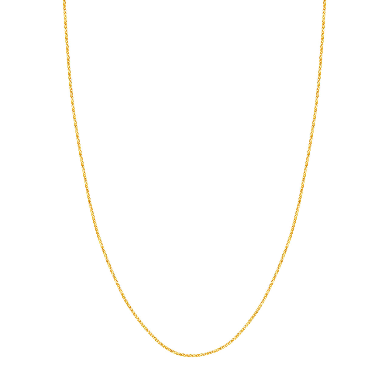 MJ Christensen 14K Yellow Gold Round Wheat Chain (1.50mm, 18")