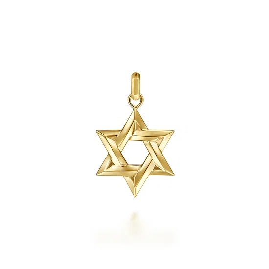 Gabriel & Co. 14K Yellow Gold Star of David Pendant