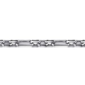Sterling Silver Figaro Chain Bracelet (8.5")