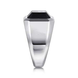 Gabriel & Co. Sterling Silver Black Onyx Signet Ring - Size 10