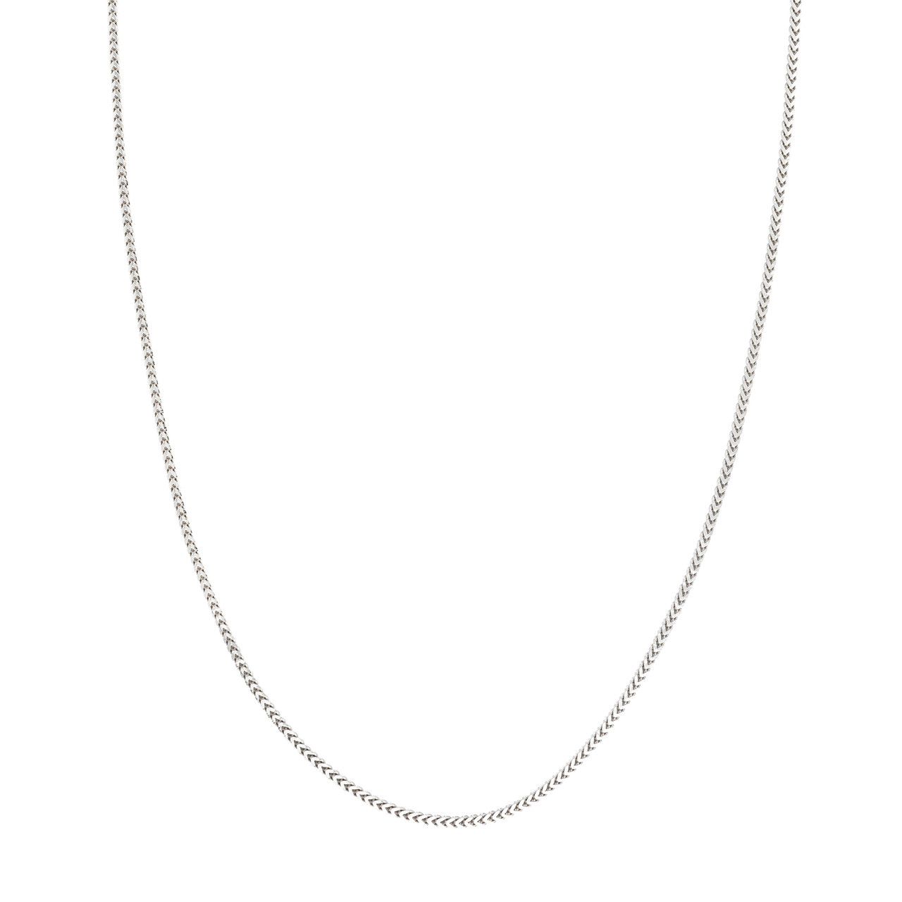 Sterling Silver 1.9mm Round Franco Chain Necklace (20")