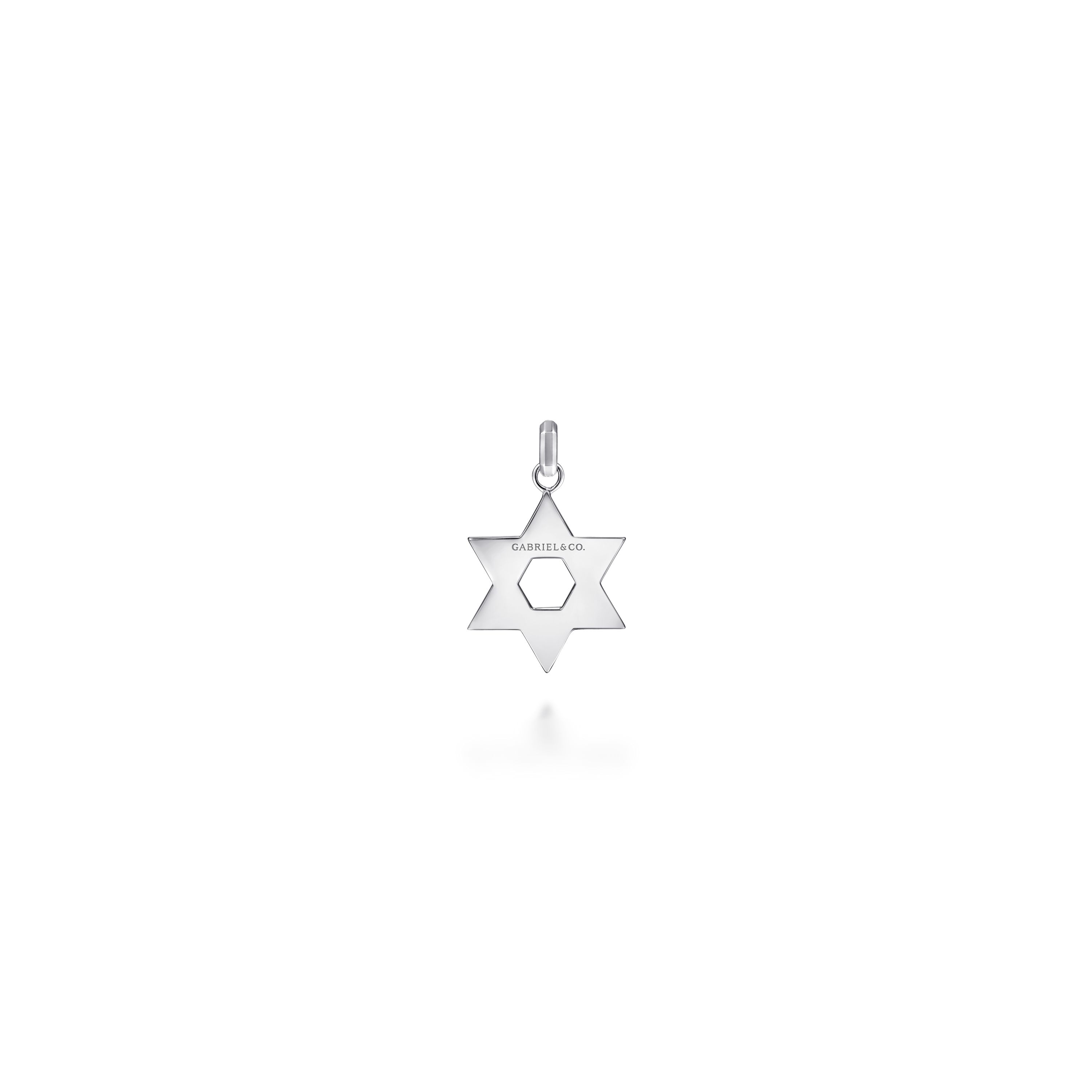 Sterling Silver Medium Star of David Pendant