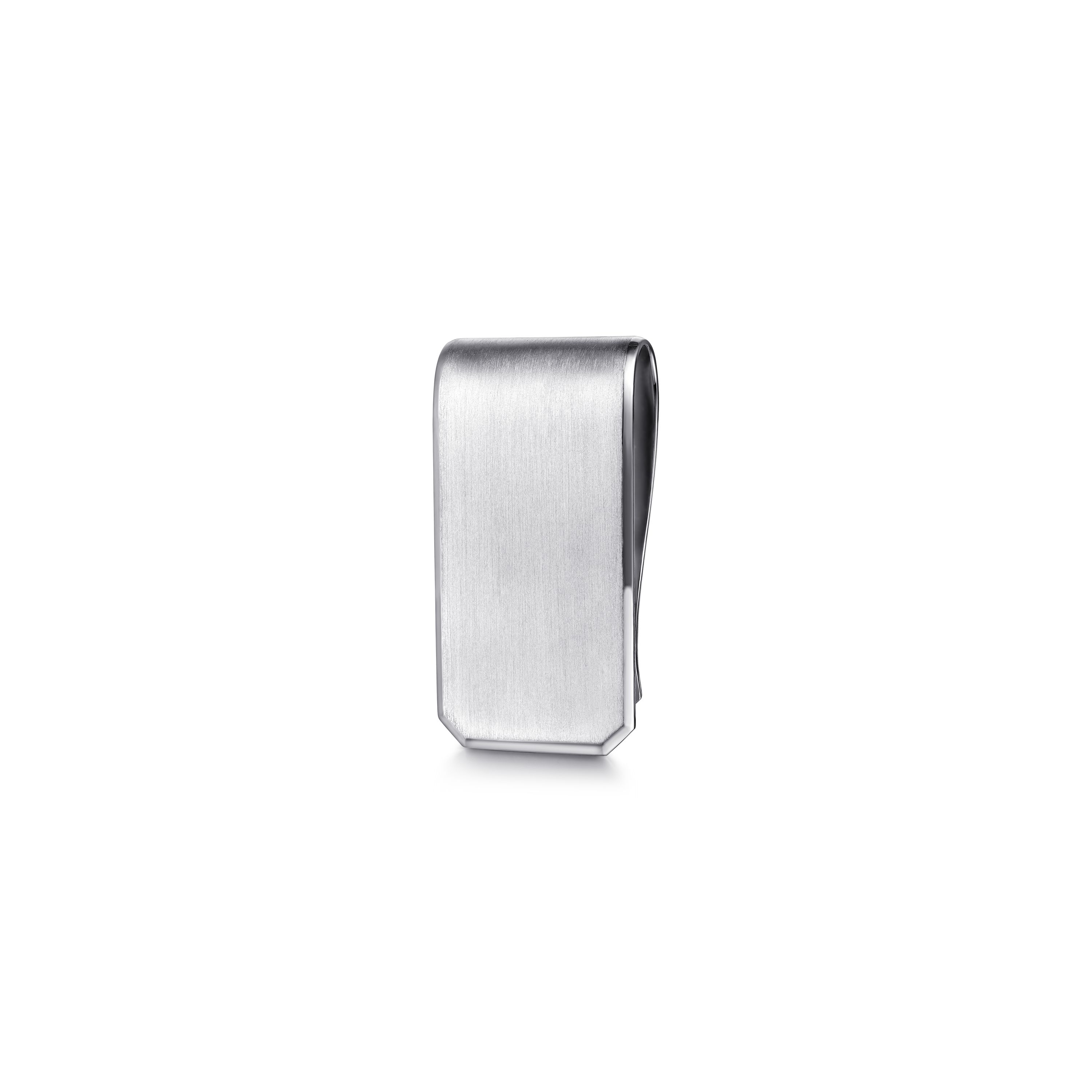 Sterling Silver Brushed Satin Finish Money Clip