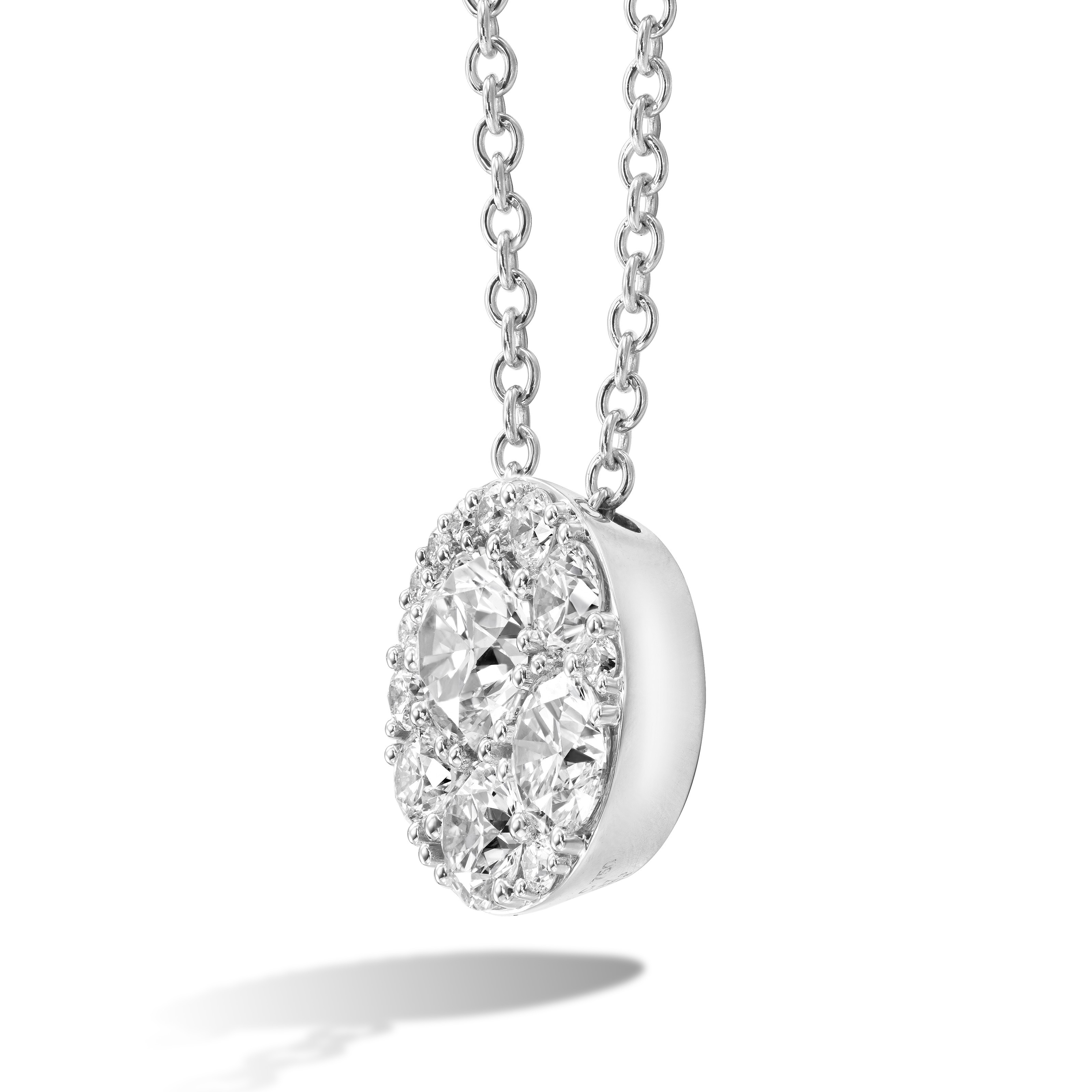 Hearts on Fire Tessa 1.56ctw Diamond Pendant Necklace in 18K White Gold (18")