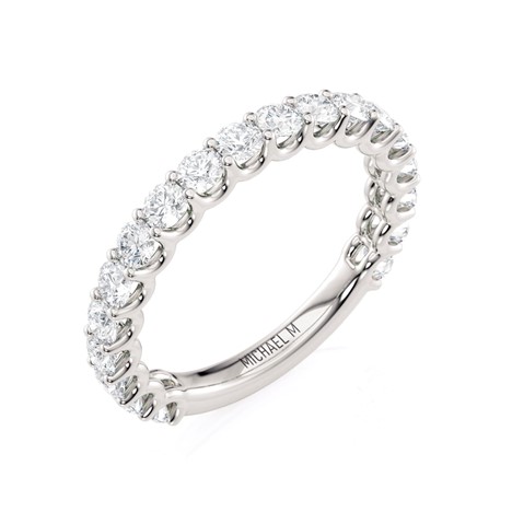 18K Yellow Gold Diamond Shared Prong Anniversary Band (1.15ctw)