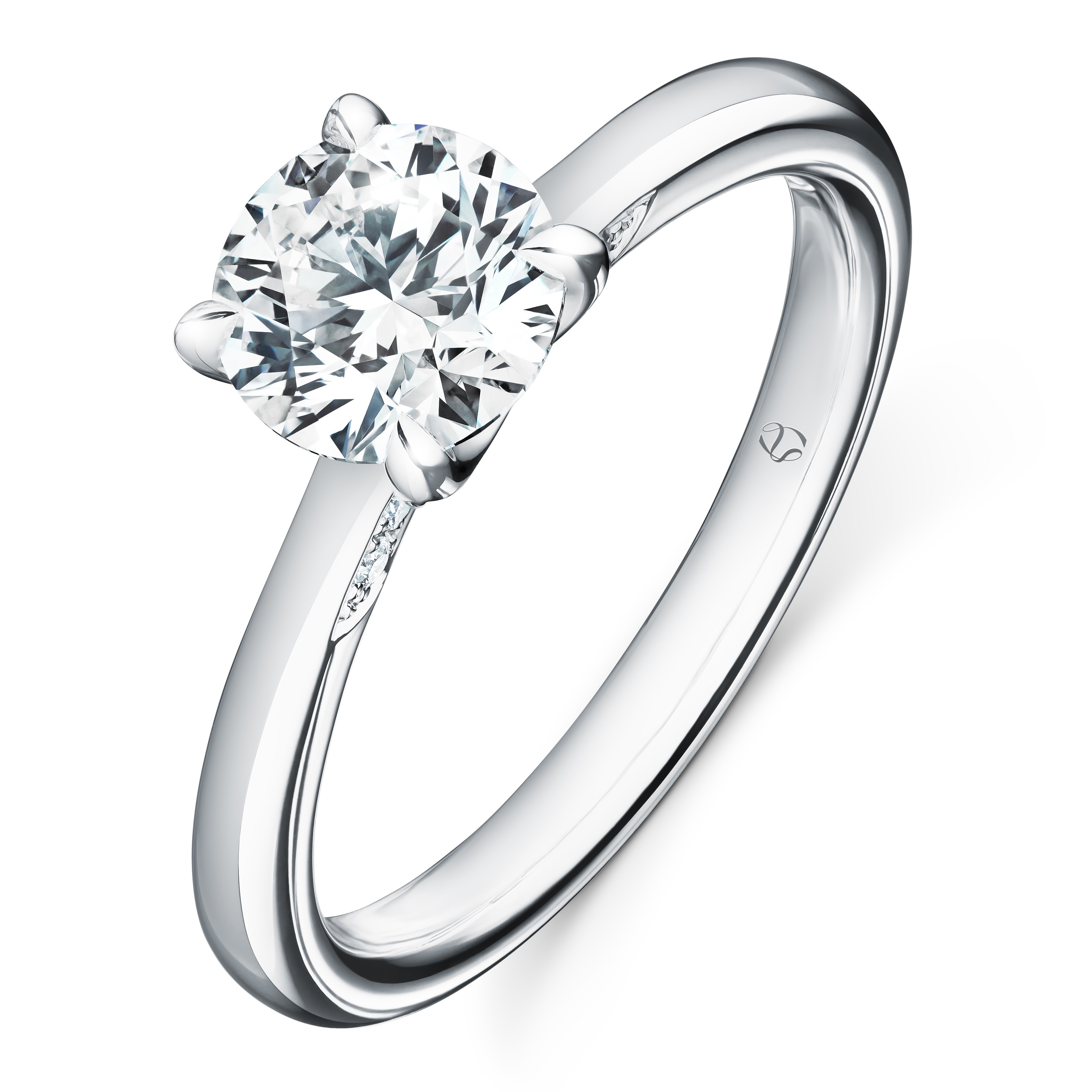 Hearts on Fire Vela 1.06ct Diamond Solitaire Engagement Ring in Platinum