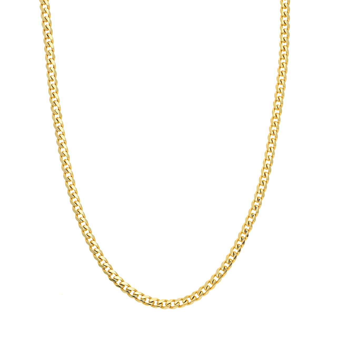 14K Yellow Gold Miami Cuban Chain Necklace (5mm, 20")