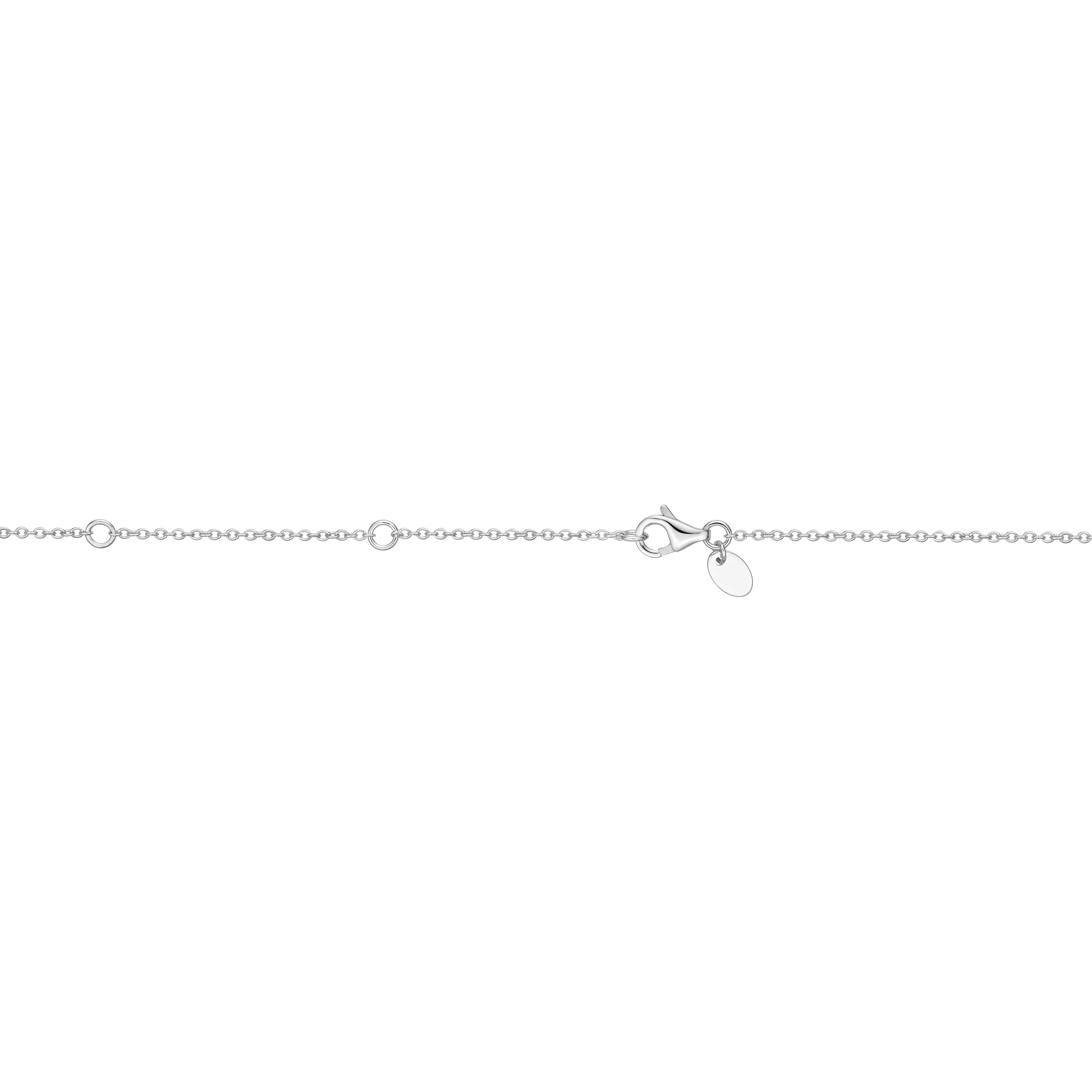 0.49ctw Diamond Pave Heart Pendant Necklace in 18K White Gold (18")