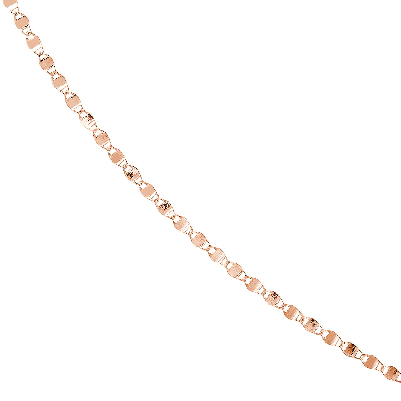 14K Rose Gold Valentino Chain Necklace (2.7mm, 24")