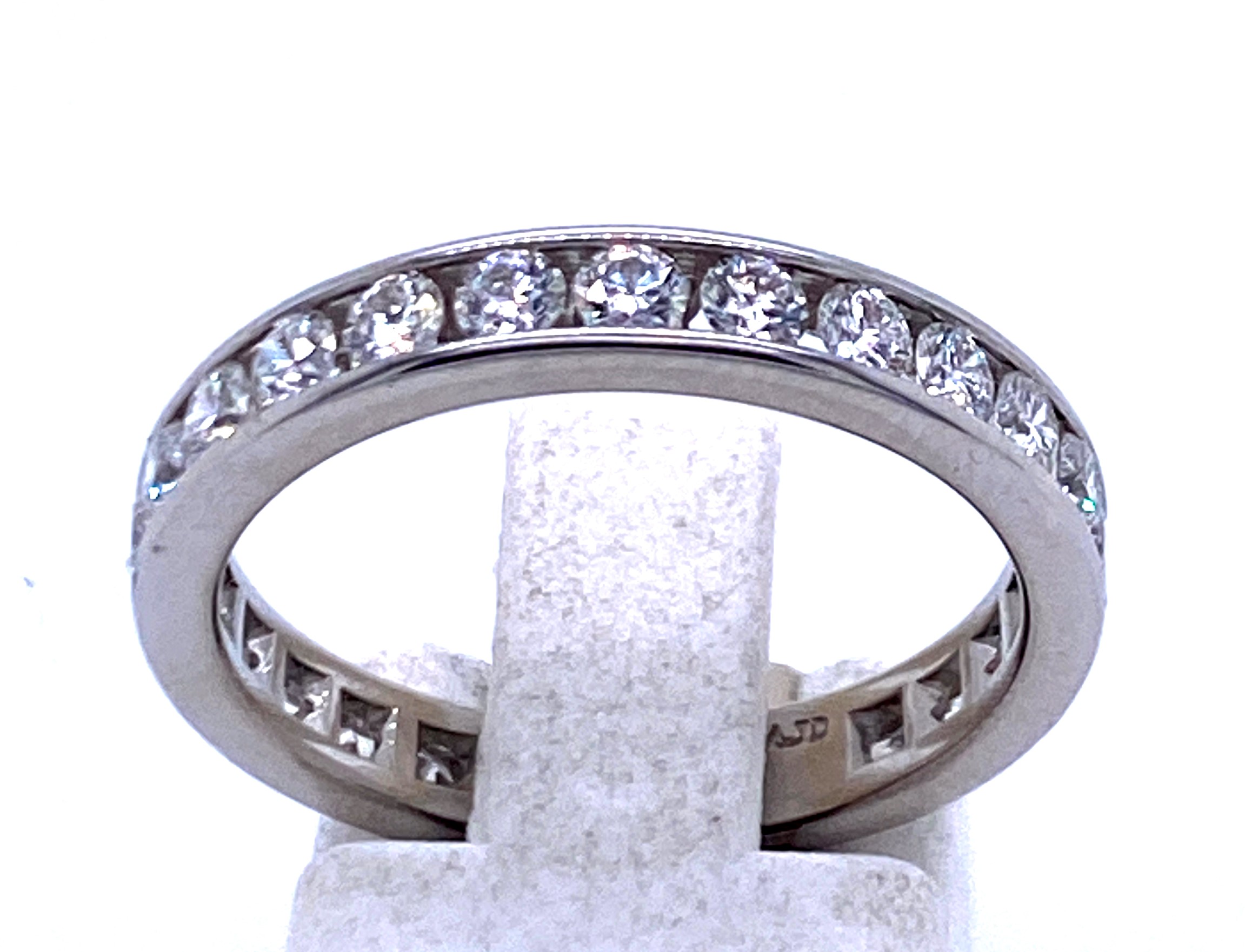 Platinum Diamond Channel Eternity Anniversary Band (1.49ctw)