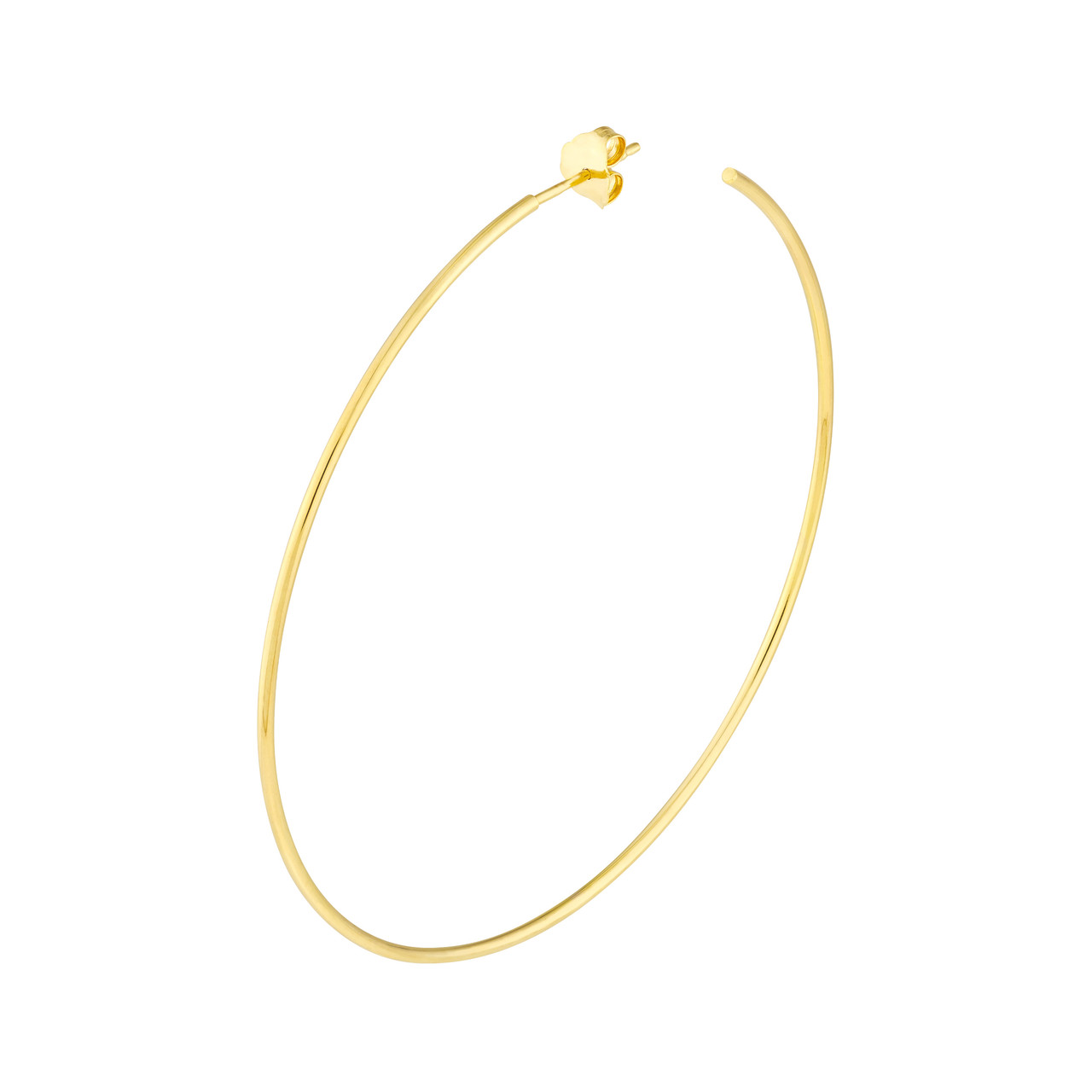 14KY 60X1.2MM LARGE HOOP EARR