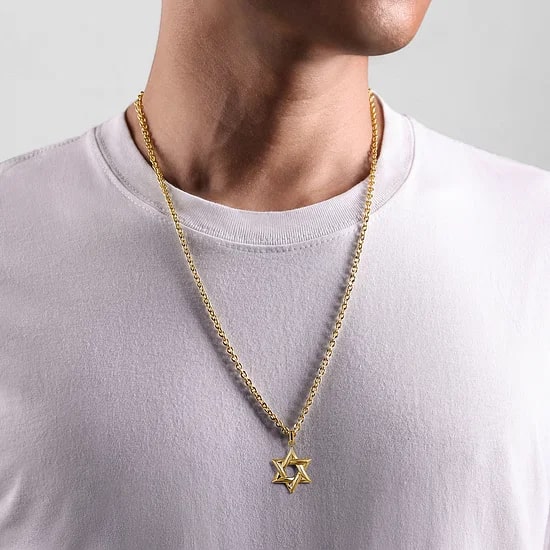 Gabriel & Co. 14K Yellow Gold Star of David Pendant