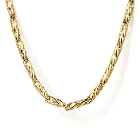 Gabriel & Co. 14K Yellow Gold Long Hollow Link Chain Necklace (24")