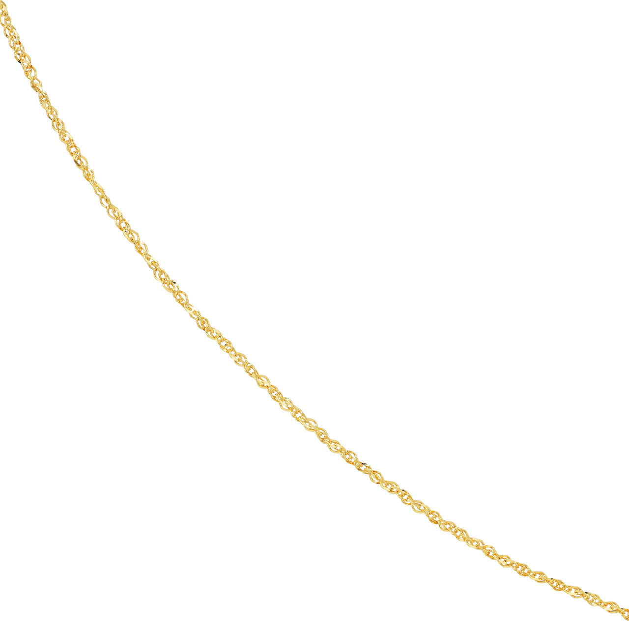 MJ Christensen 14K Yellow Gold Sparkle Singapore Chain (1.37mm, 18")
