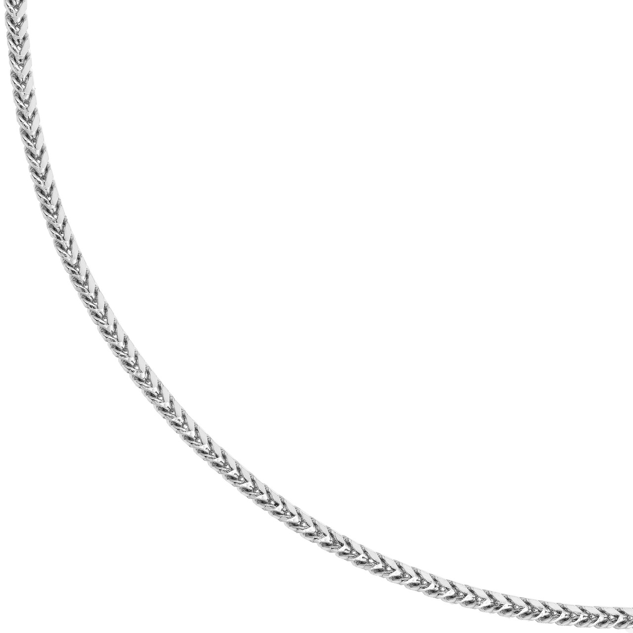 Sterling Silver 1.9mm Round Franco Chain Necklace (20")