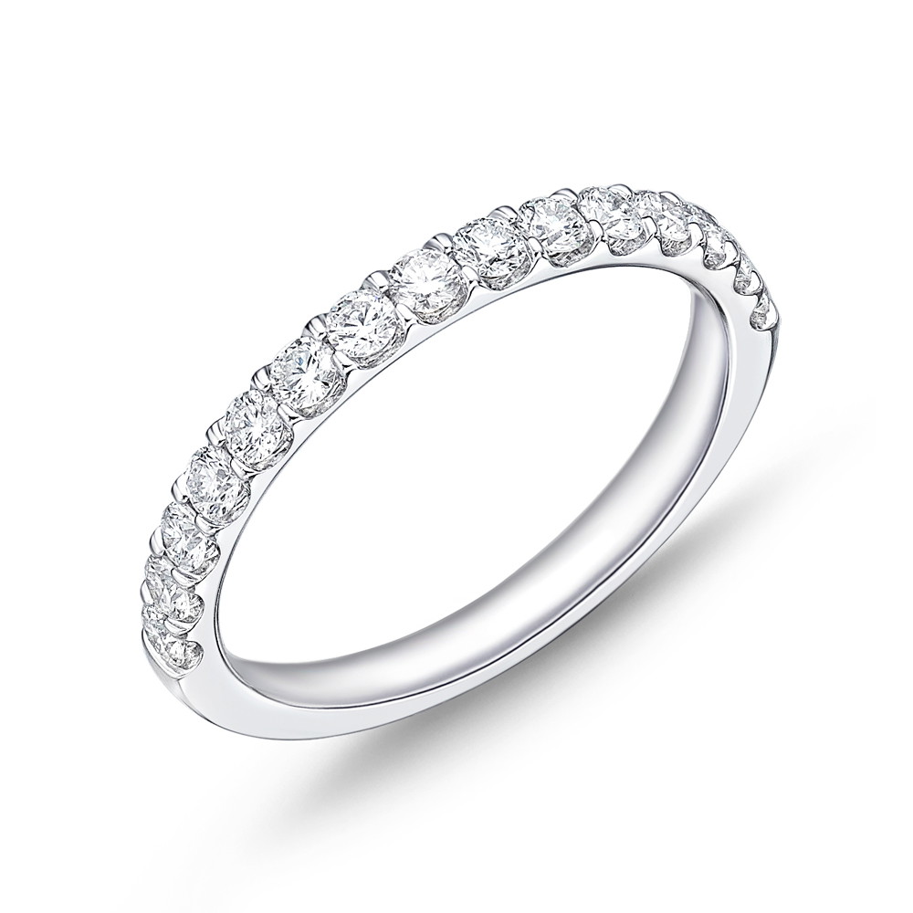 Platinum Diamond Half Anniversary Band (0.51ctw)