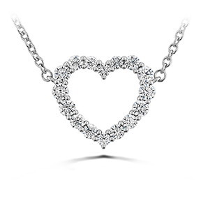 Hearts on Fire 0.39ctw Diamond Heart Pendant in 18K White Gold