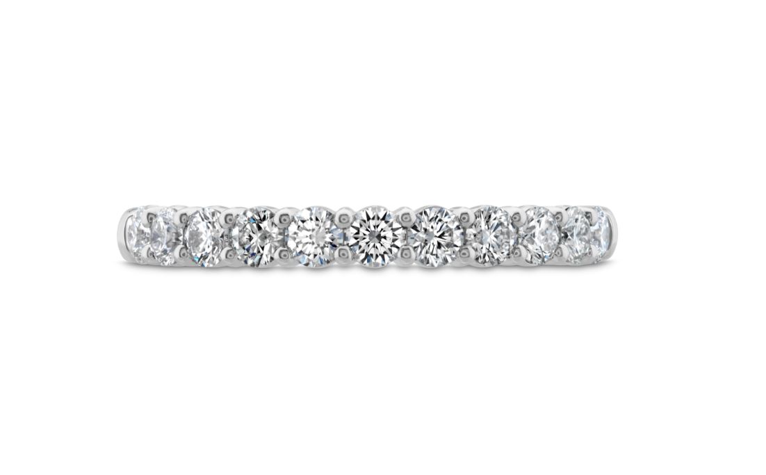 Hearts on Fire Signature 1.12ctw Diamond 11-Stone Anniversary Band in 18K White Gold