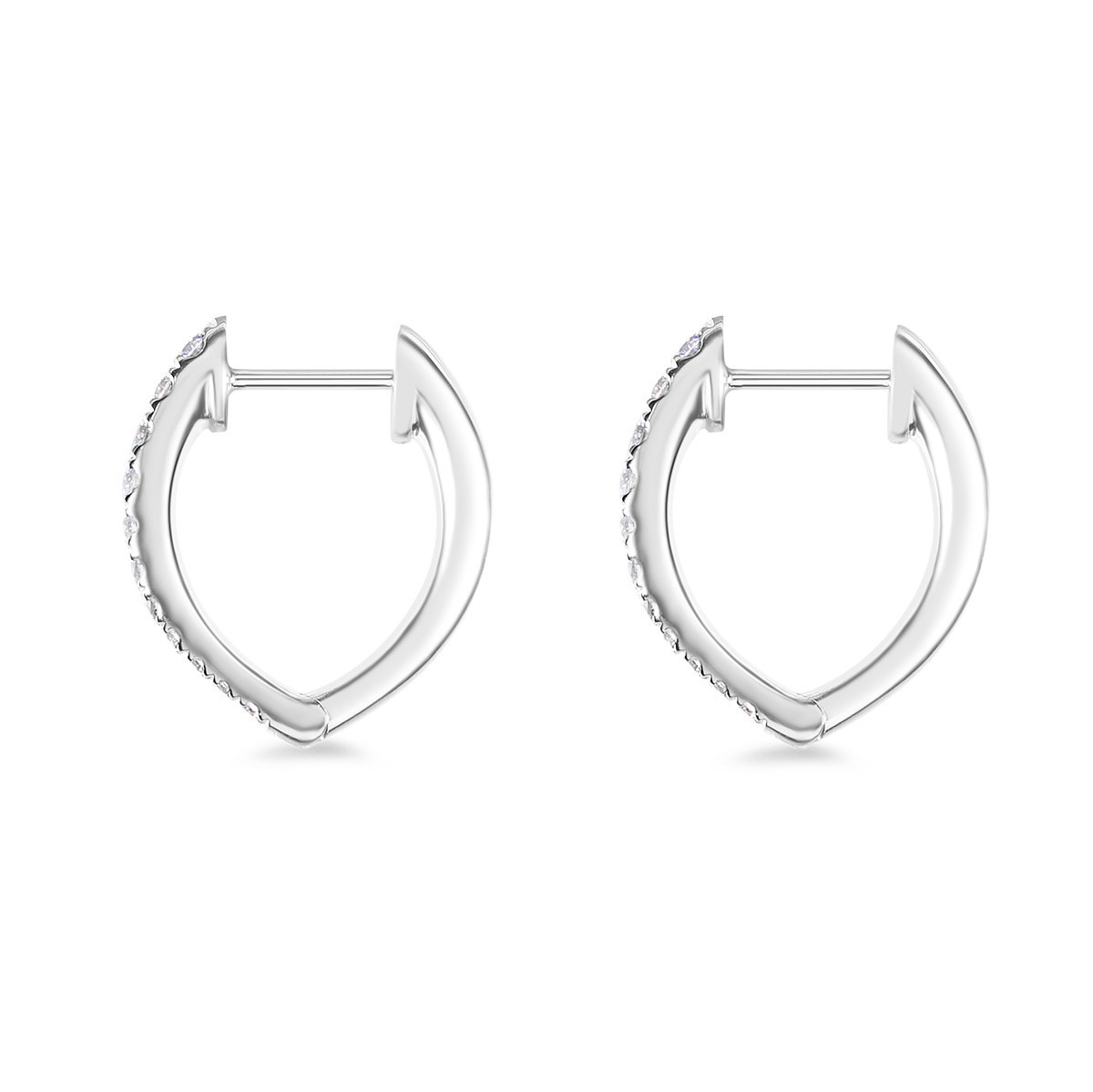 18KW .30CTW DIA IMPERIAL HUGGIE EARR 16X14MM
