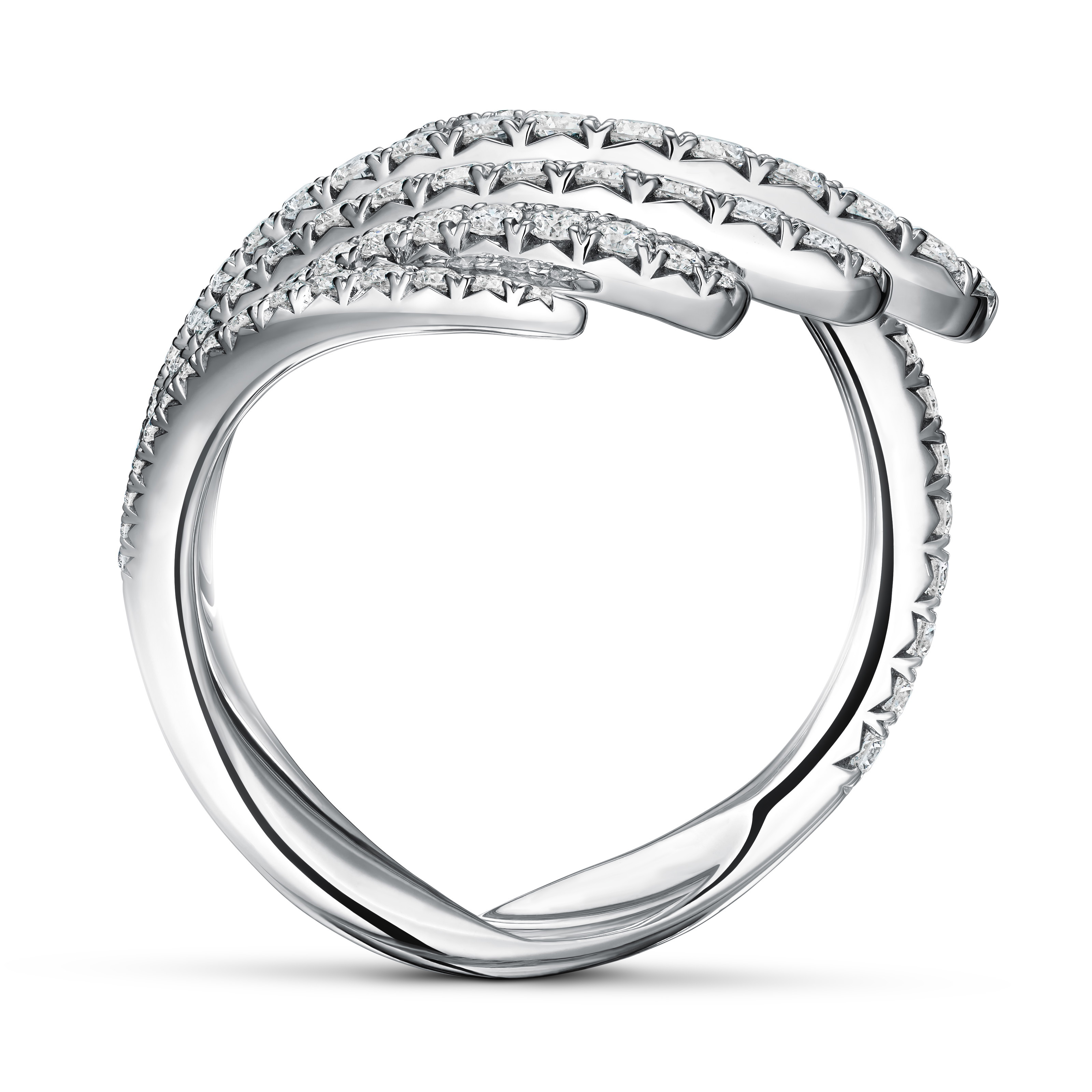 Hearts on Fire Vela 0.90ctw Diamond Cocktail Ring in 18K White Gold