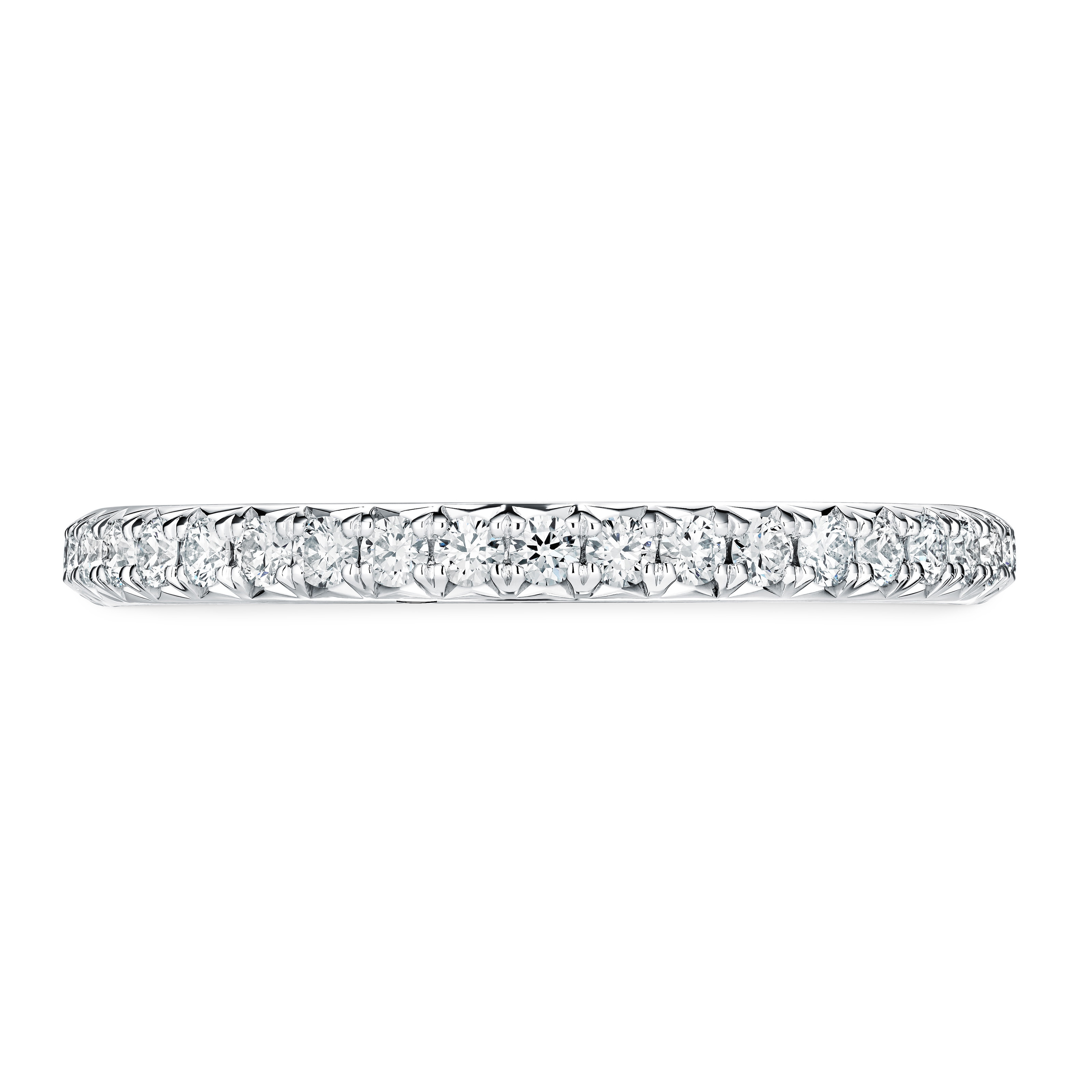 Hearts on Fire Vela 1.00ctw Diamond French Pave Anniversary Band in Platinum