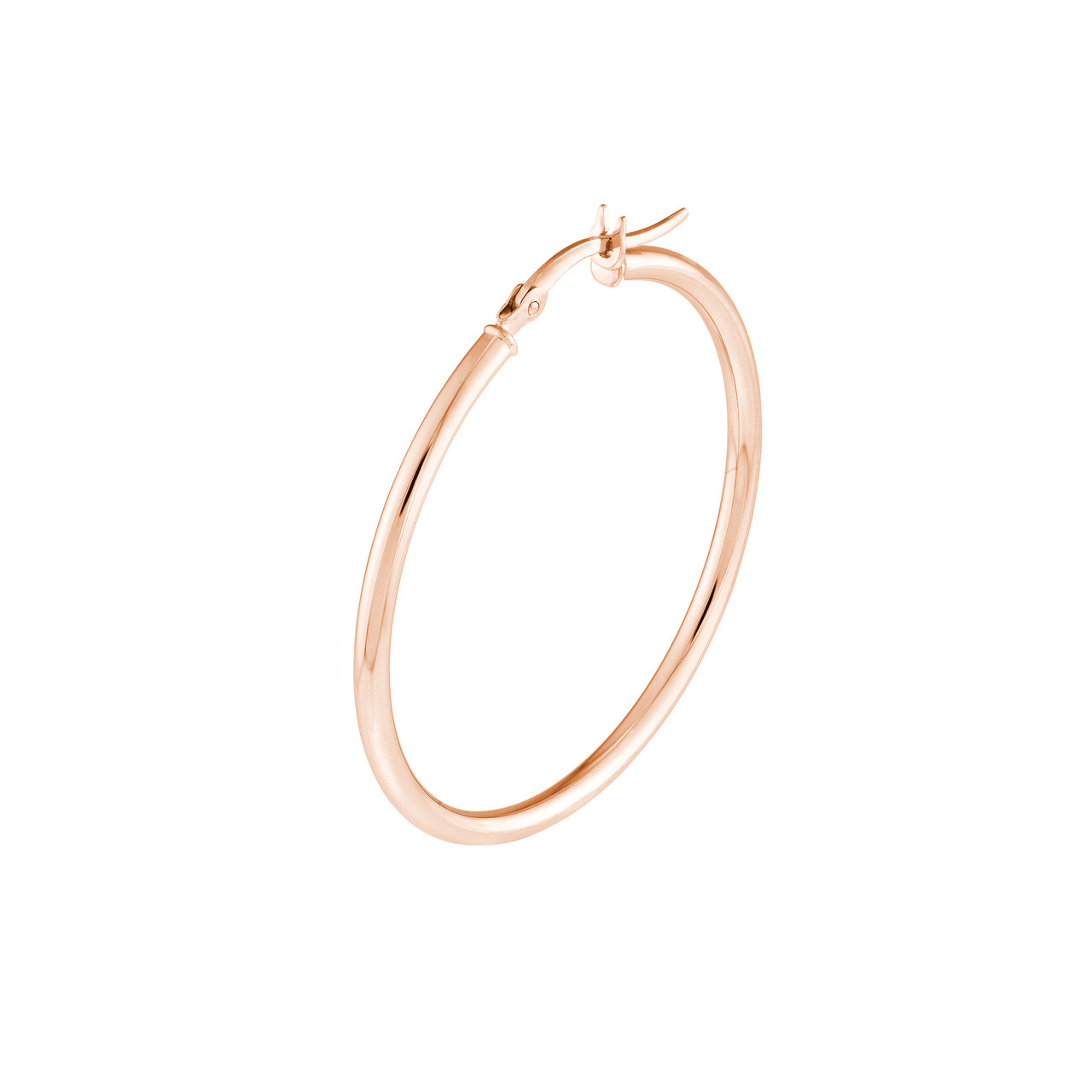 14KR 2x35MM MED ROUND TUBE HOOP EARR