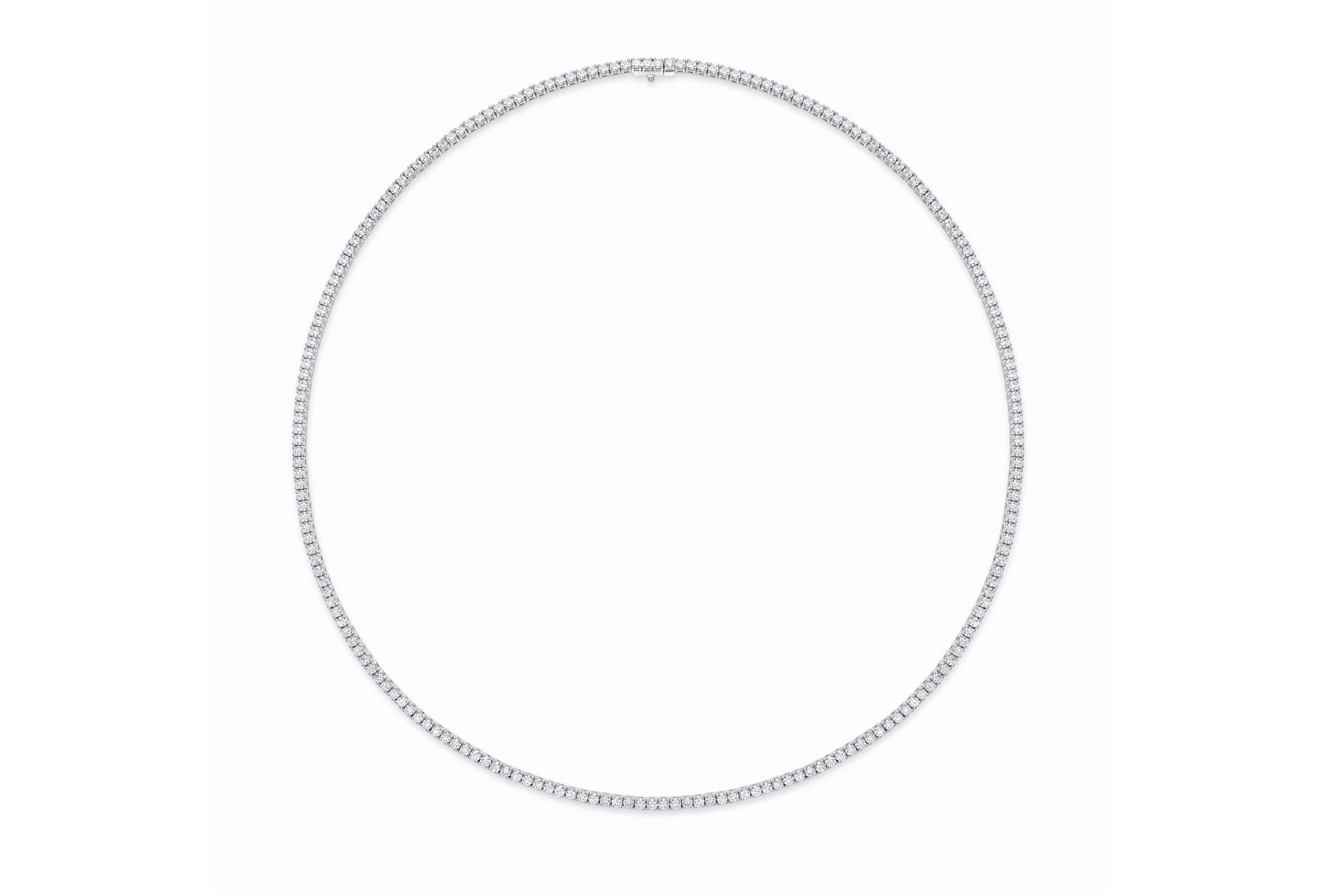 18KW 5.16CTW DIA STRAIGHT 4 PRNG LINE NECK 16.5"