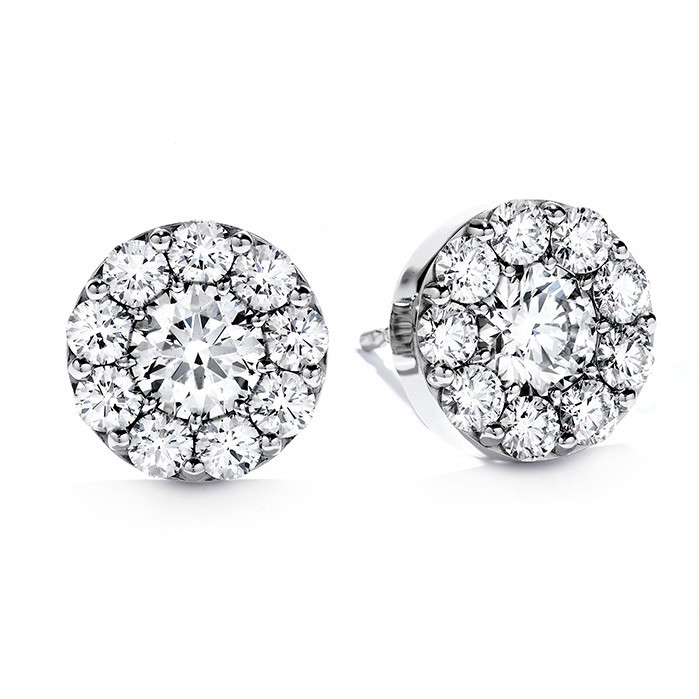 Hearts on Fire Fulfillment 0.51ctw Diamond Stud Earrings in 18K White Gold