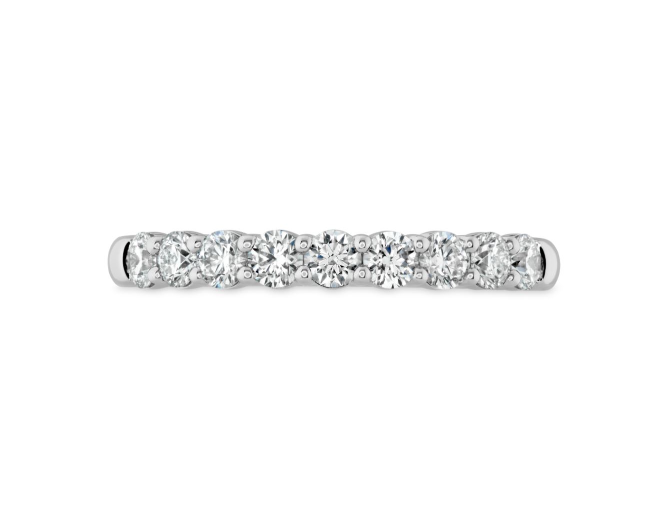 Hearts on Fire Signature 1.02ctw Diamond 9-Stone Band in 18K White Gold