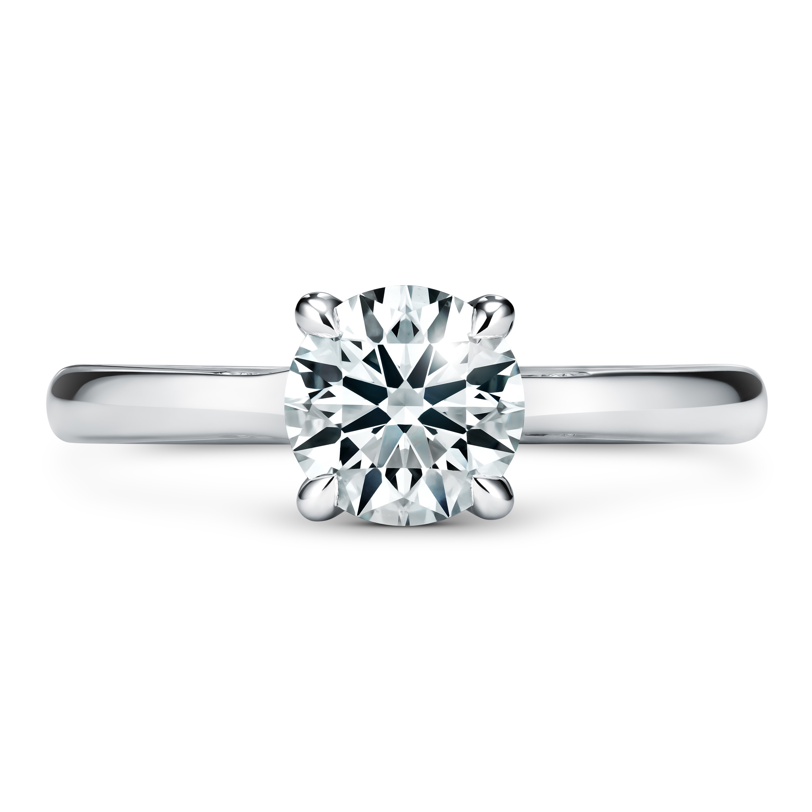 Hearts on Fire Vela 1.06ct Diamond Solitaire Engagement Ring in Platinum