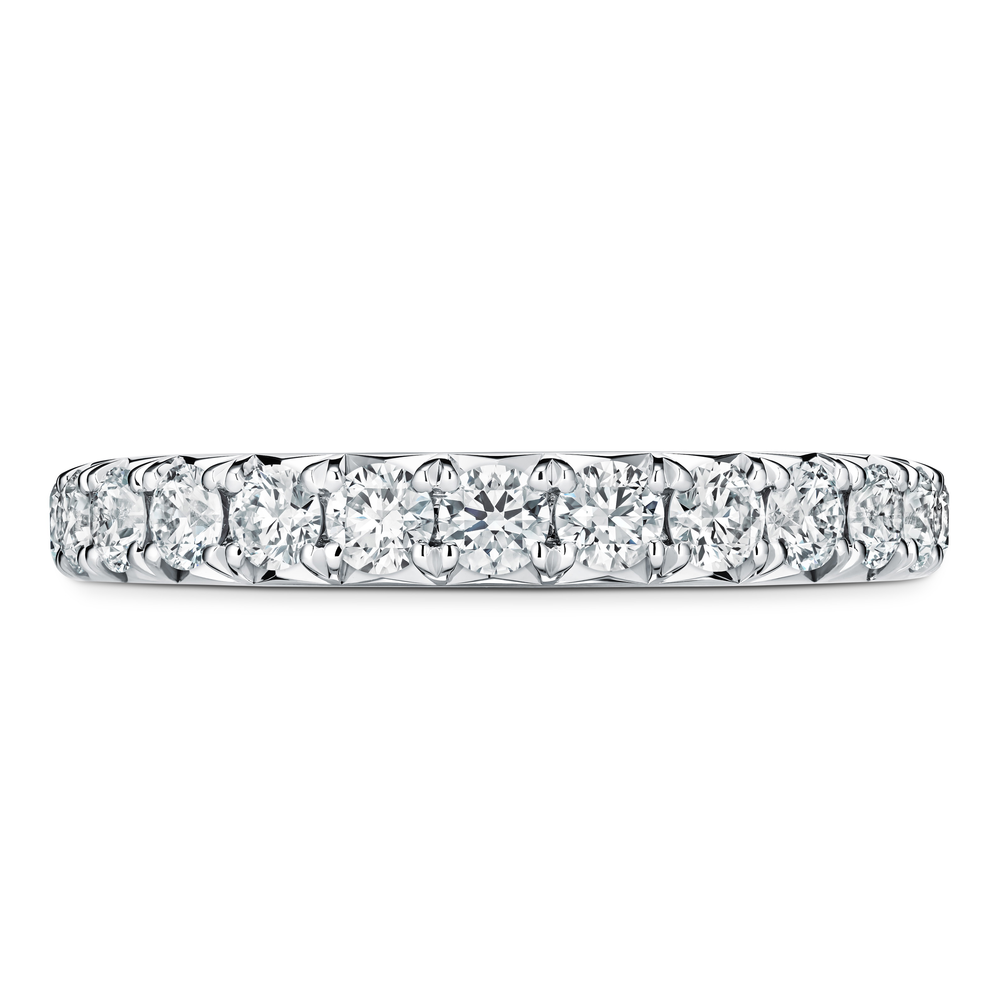 Hearts on Fire Vela 1.03ctw Diamond French Pave Anniversary Band in Platinum