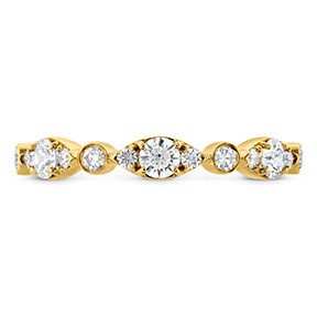 Hearts on Fire Beaded Regal 0.46ctw Diamond Anniversary Band in 18K Yellow Gold