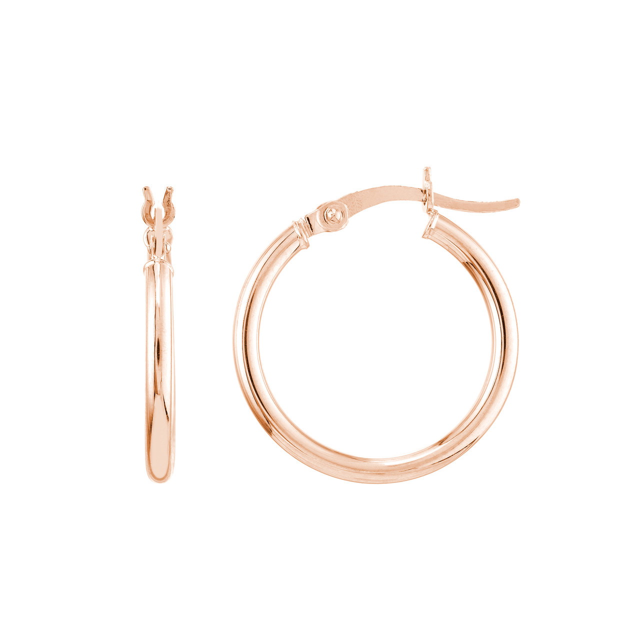 14KR 2X20MM SML ROUND TUBE HOOP EARR