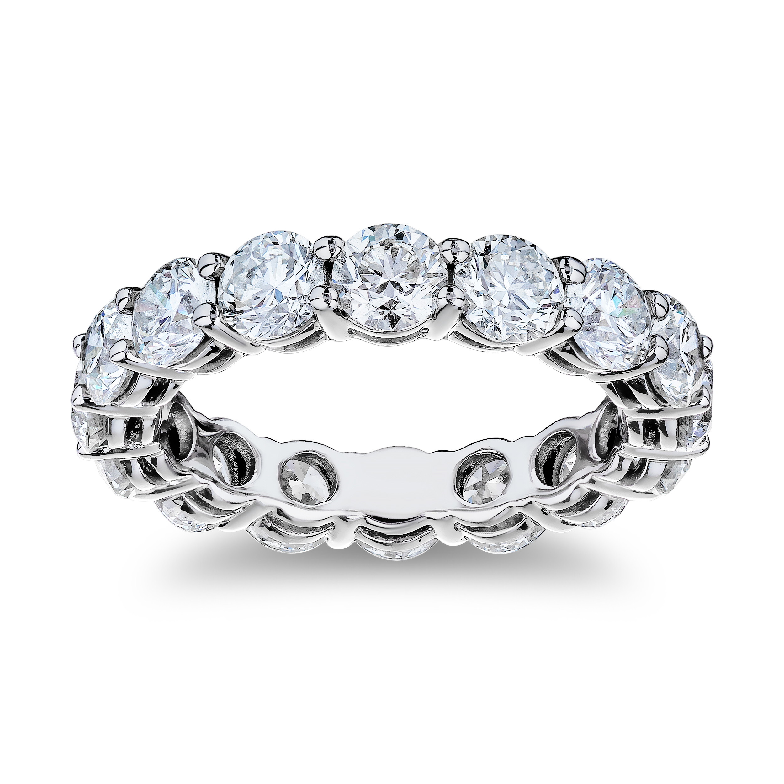 Platinum Diamond Channel Half Way Anniversary Band (0.50ctw)
