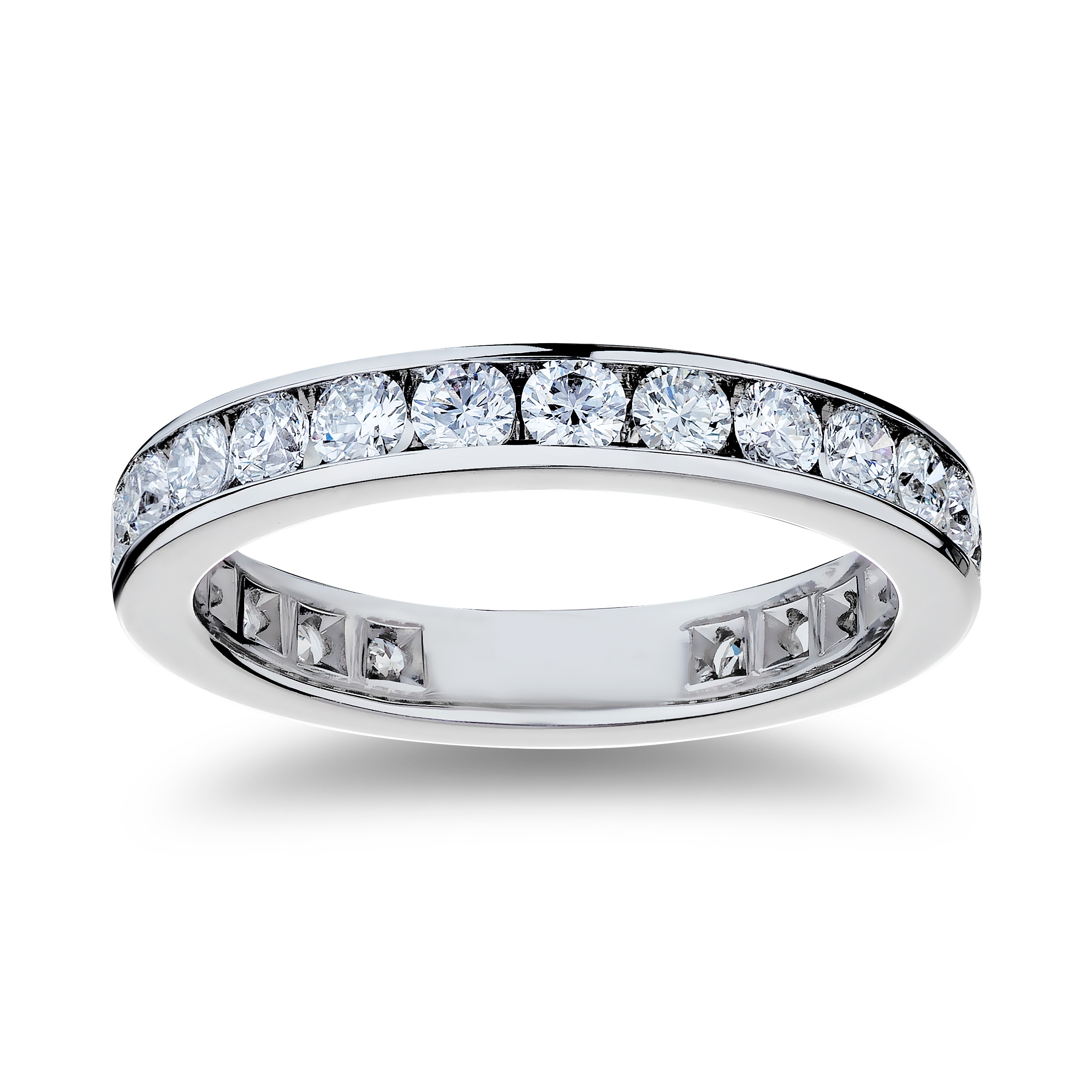 Platinum Diamond Channel Eternity Anniversary Band (1.75ctw)