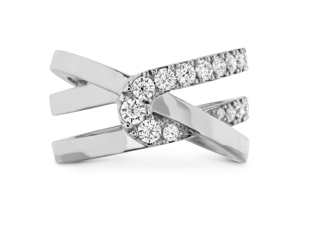 Hearts on Fire Optima 0.67ctw Diamond Wrap Ring in 18K White Gold