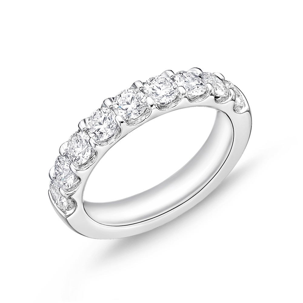 Platinum Diamond 9-Stone Anniversary Band (1.56ctw)