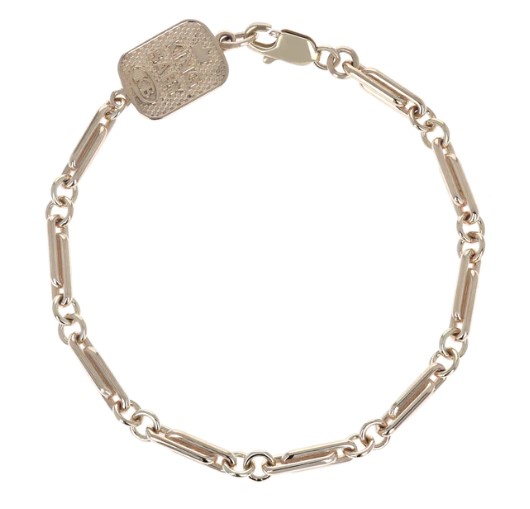 10K Yellow Gold Small Paperclip Link Bracelet - Size 8.75