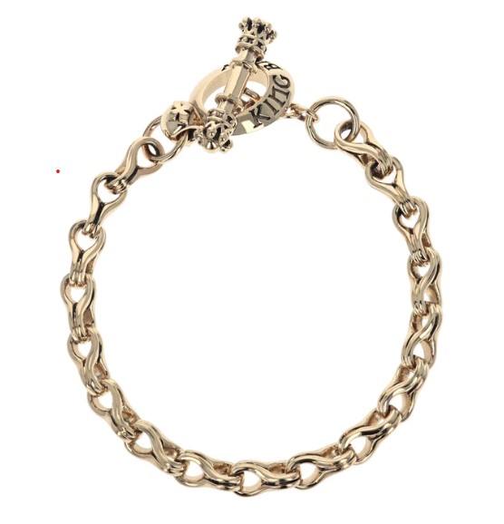 10KY SML TWISTED 8 LINK BRAC MENS SZ 8.75